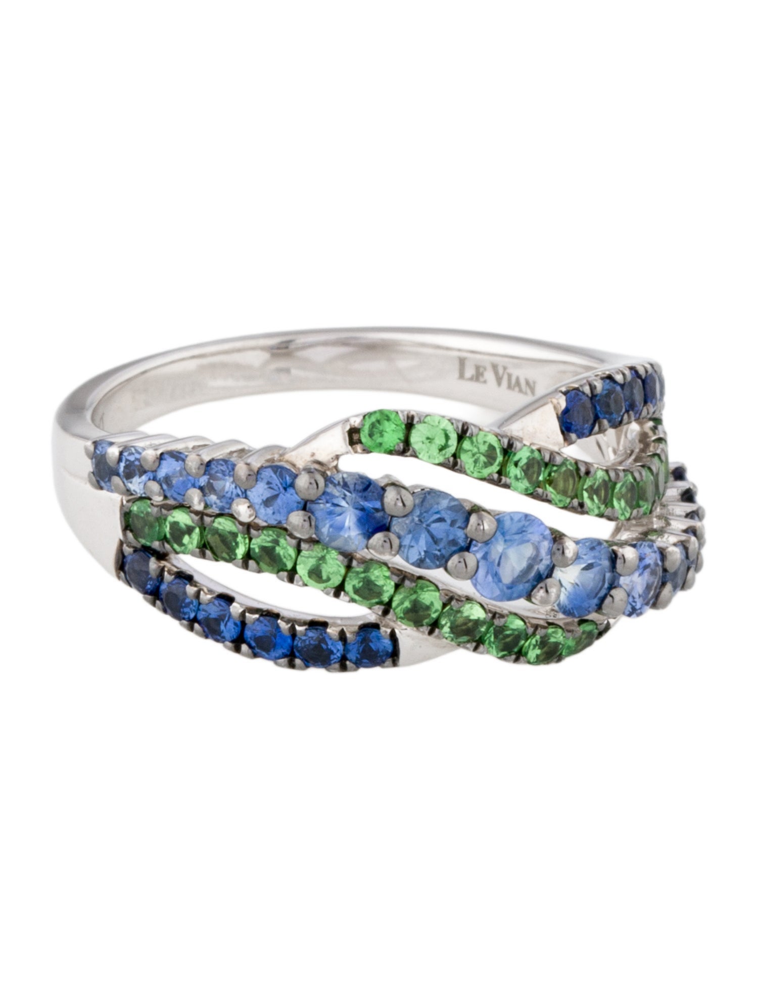 Le Vian 14K Sapphire & Tsavorite Garnet Band Ring