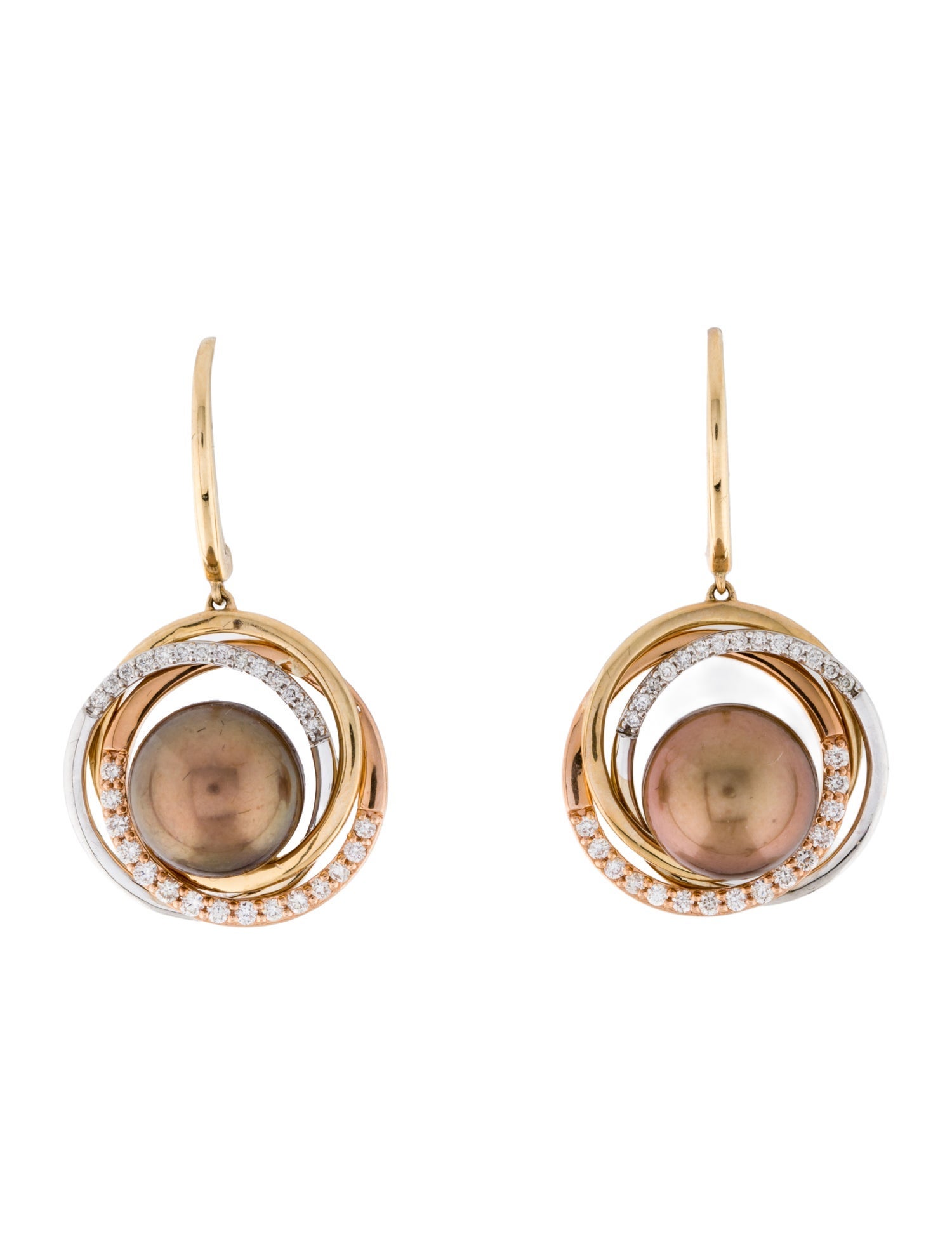 Le Vian 14K Pearl & Diamond Drop Earrings