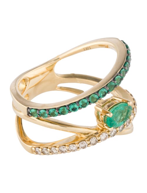 Le Vian 14K Emerald & Diamond Cocktail Ring