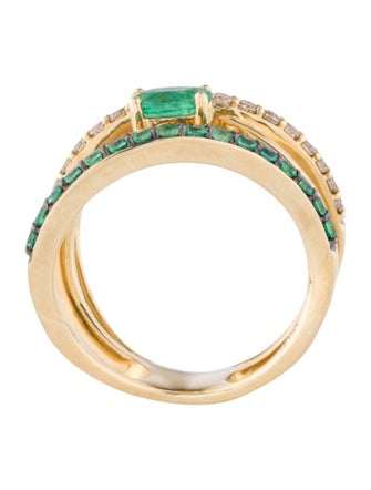 Le Vian 14K Emerald & Diamond Cocktail Ring