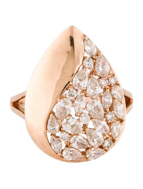Le Vian 14K 1.27ctw Diamond Teardrop Cocktail Ring