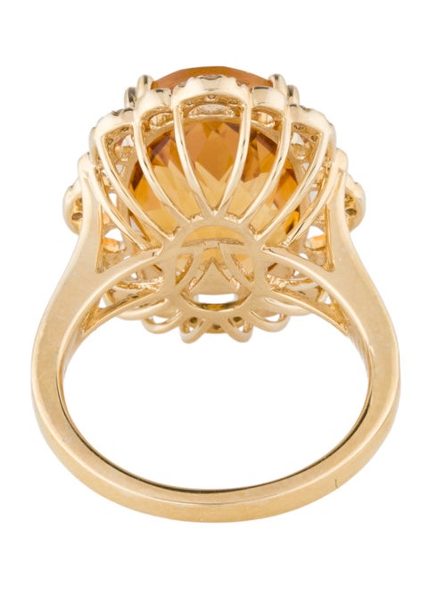 Le Vian 14K Citrine & Diamond Cocktail Ring
