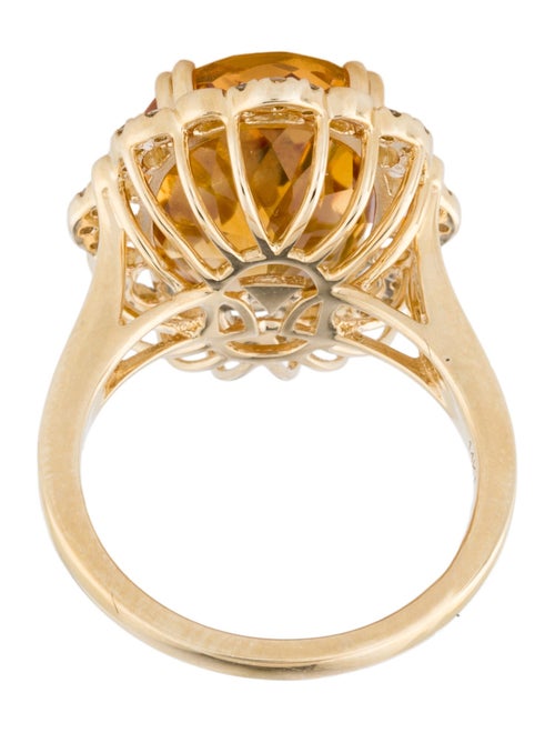 Le Vian 14K Citrine & Diamond Cocktail Ring