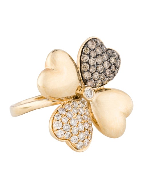 Le Vian 14K 1.01ctw Diamond Clover Cocktail Ring