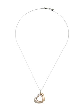 Le Vian 14K Diamond Triple Heart Pendant Necklace