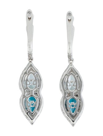 Le Vian 14K Topaz & Diamond Drop Earrings