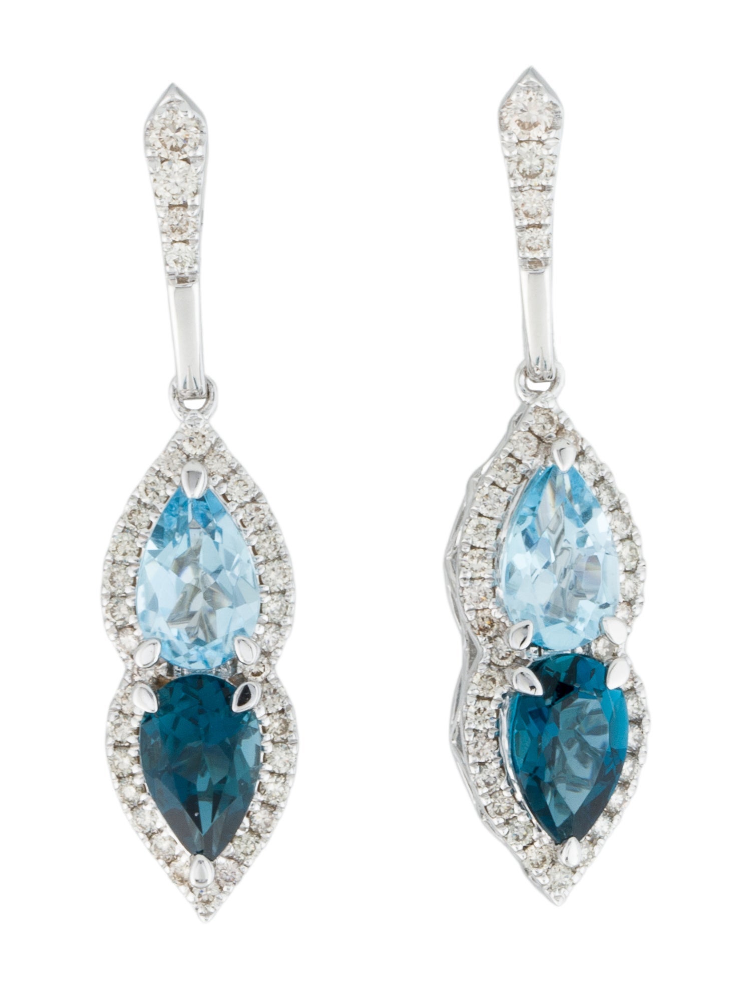 Le Vian 14K Topaz & Diamond Drop Earrings
