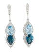Le Vian 14K Topaz & Diamond Drop Earrings