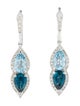 Le Vian 14K Topaz & Diamond Drop Earrings