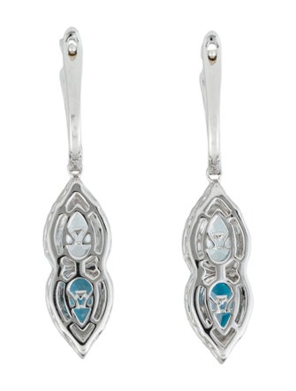 Le Vian 14K Topaz & Diamond Drop Earrings