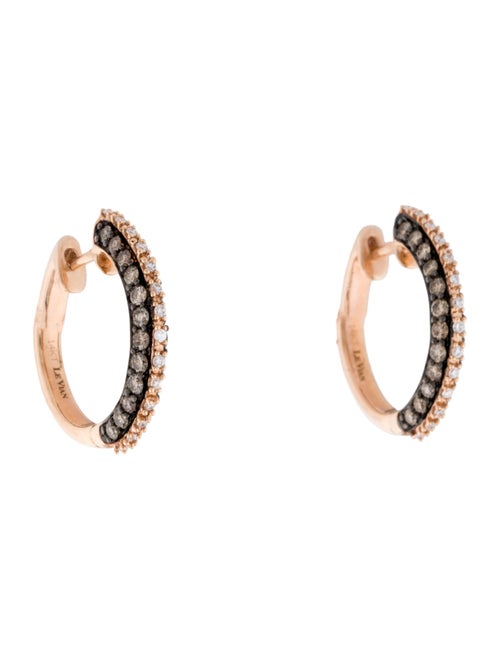 Le Vian 14K 1.10ctw Diamond Hoop Earrings
