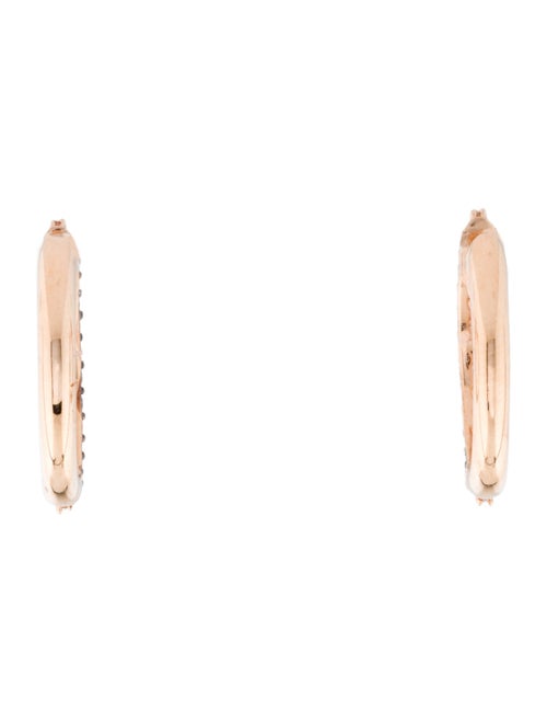 Le Vian 14K 1.10ctw Diamond Hoop Earrings