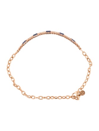 Le Vian 14K Sapphire & Diamond Link Bracelet