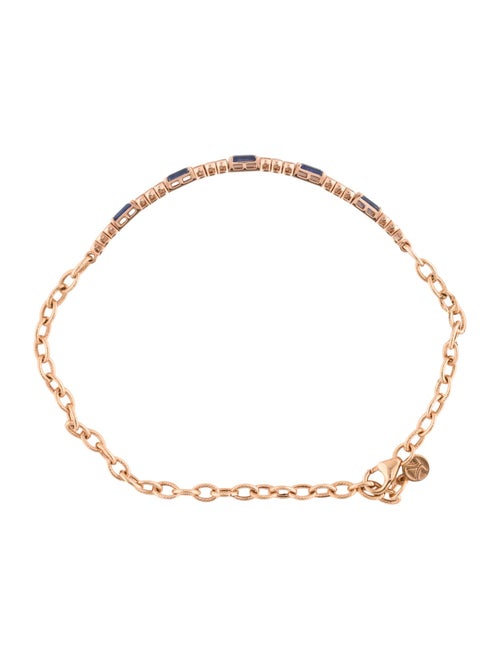 Le Vian 14K Sapphire & Diamond Link Bracelet