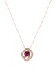 Le Vian 14K Rhodolite & Diamond Pendant Necklace