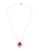 Le Vian 14K Rhodolite & Diamond Pendant Necklace
