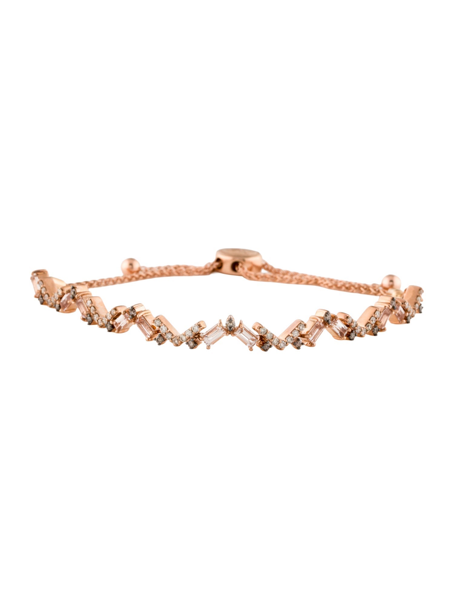 Le Vian 14K Morganite & Diamond Bolo Bracelet