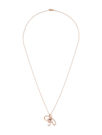 Le Vian 14K Morganite & Diamond Pendant Necklace
