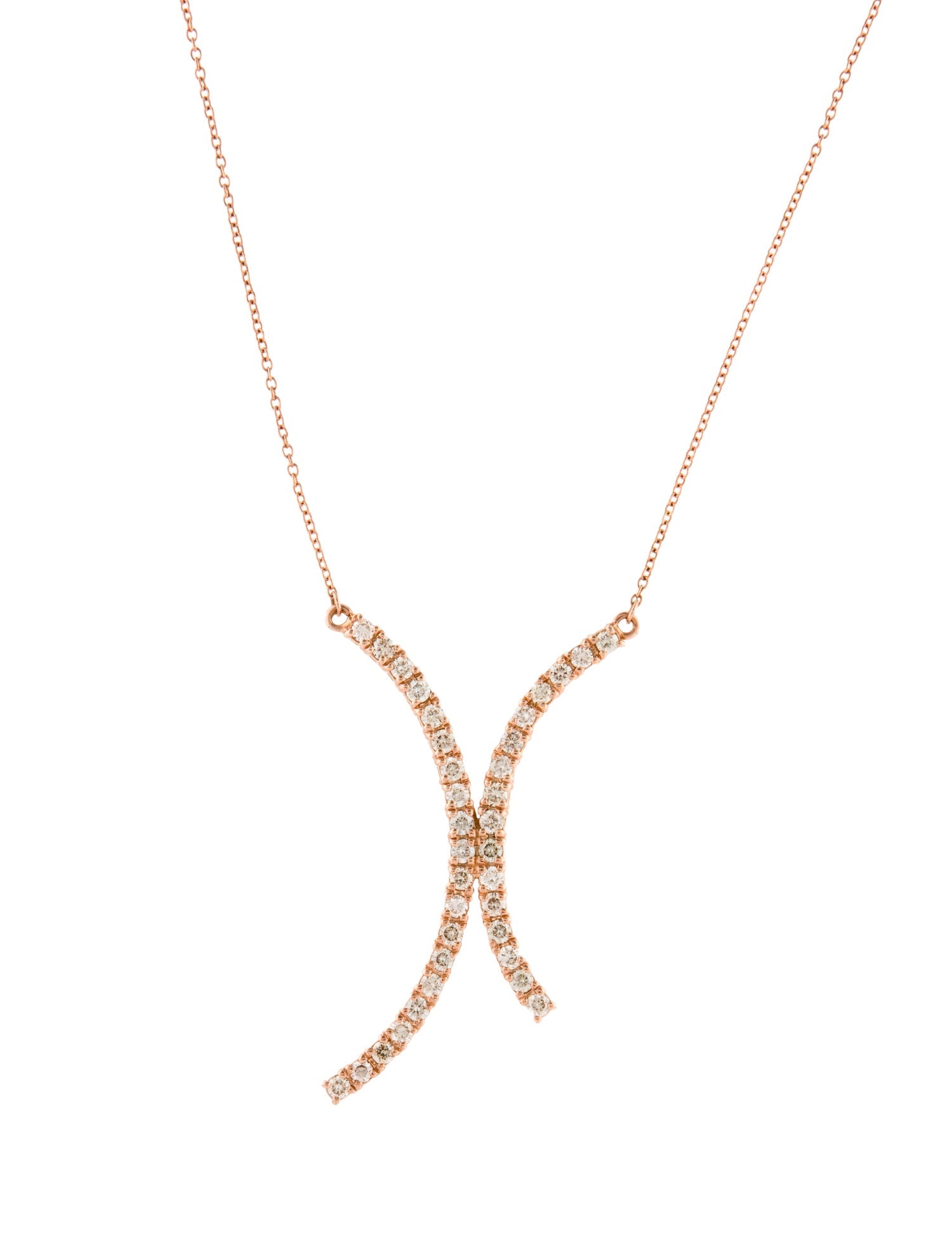Le Vian 14K Diamond Curve Necklace