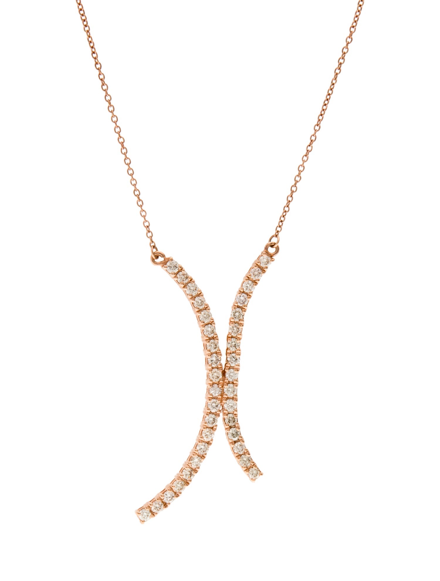 Le Vian 14K Diamond Curve Necklace