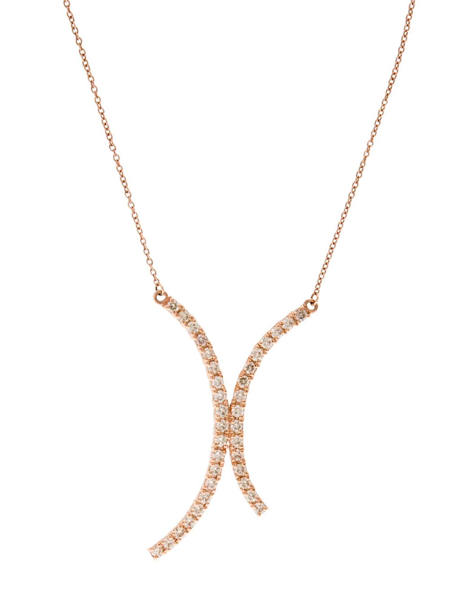 Le Vian 14K Diamond Curve Necklace