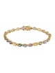 Le Vian 14K 8.40ctw Sapphire & Diamond Link Bracelet
