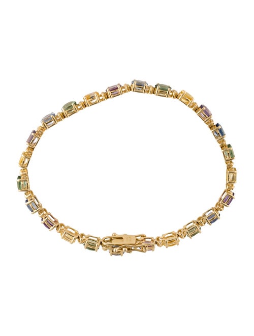 Le Vian 14K 8.40ctw Sapphire & Diamond Link Bracelet