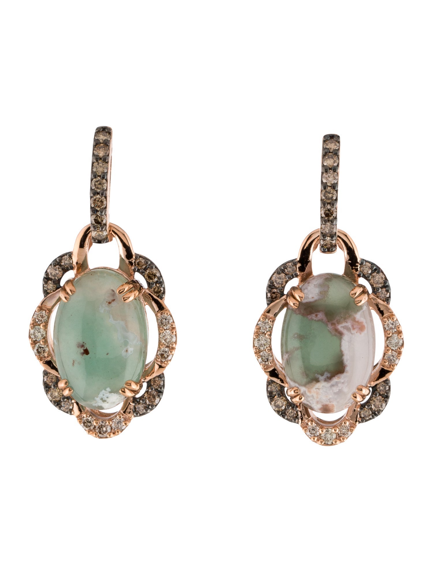 Le Vian 14K Chalcedony & Diamond Drop Earrings