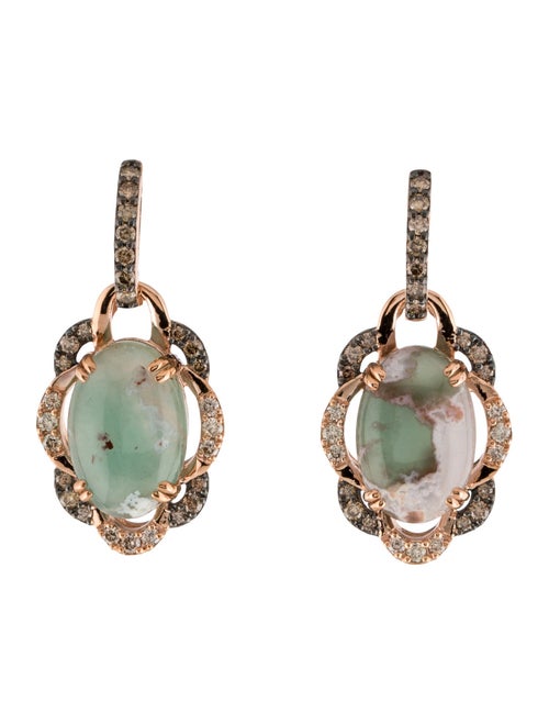 Le Vian 14K Chalcedony & Diamond Drop Earrings