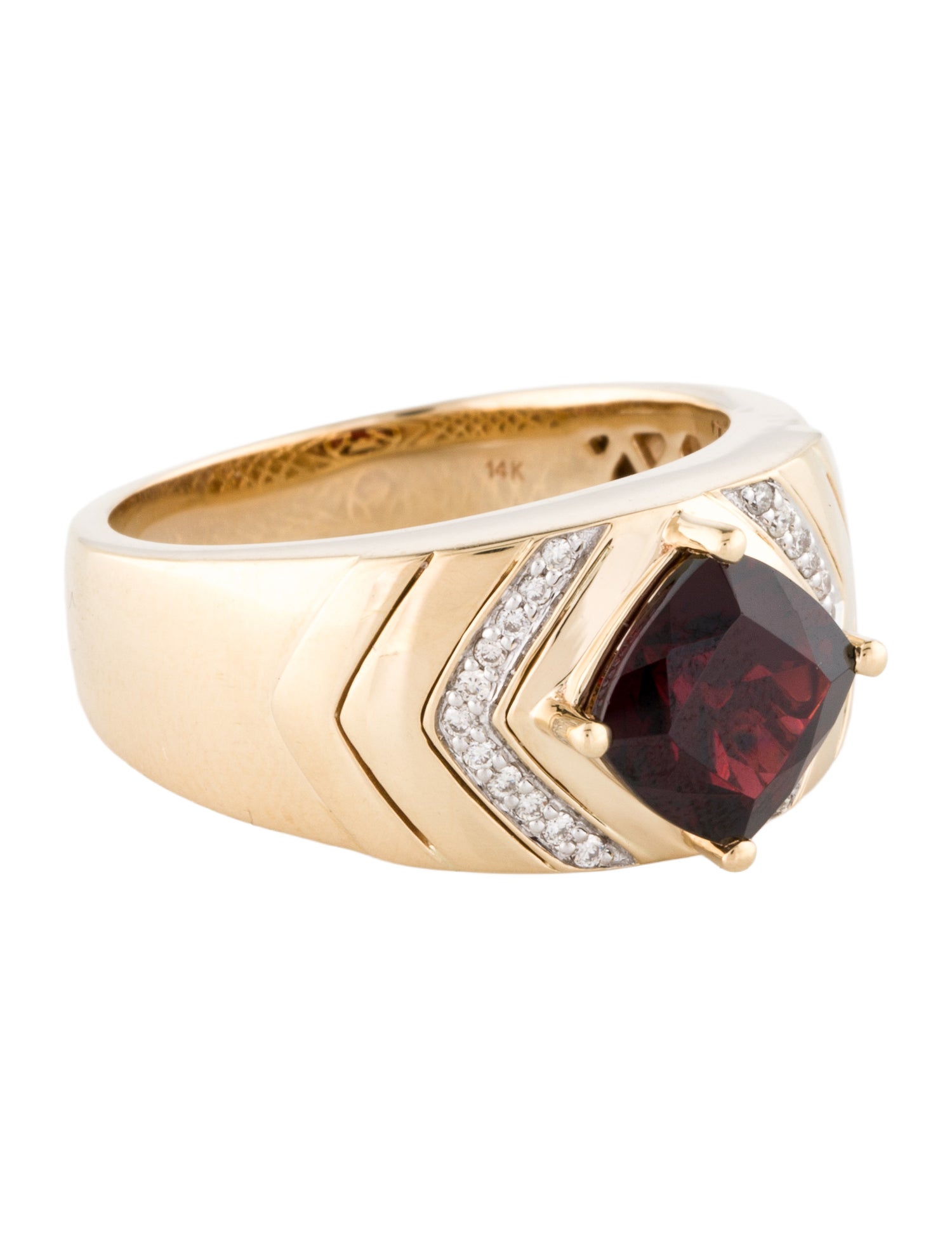Le Vian 14K Garnet & Diamond Cocktail Ring
