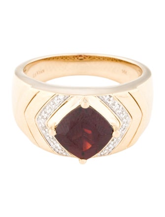 Le Vian 14K Garnet & Diamond Cocktail Ring