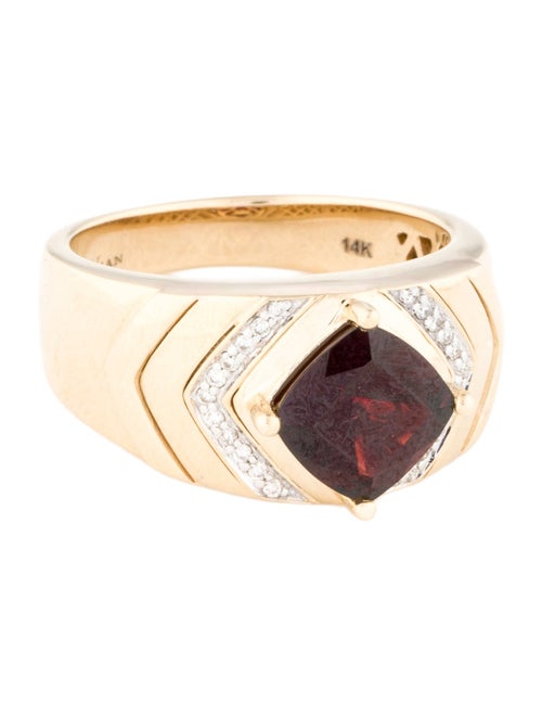 Le Vian 14K Garnet & Diamond Cocktail Ring