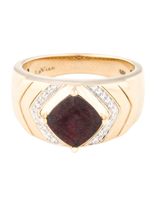 Le Vian 14K Garnet & Diamond Cocktail Ring