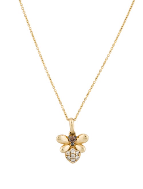 Le Vian 14K Diamond Honey Bee Pendant Necklace