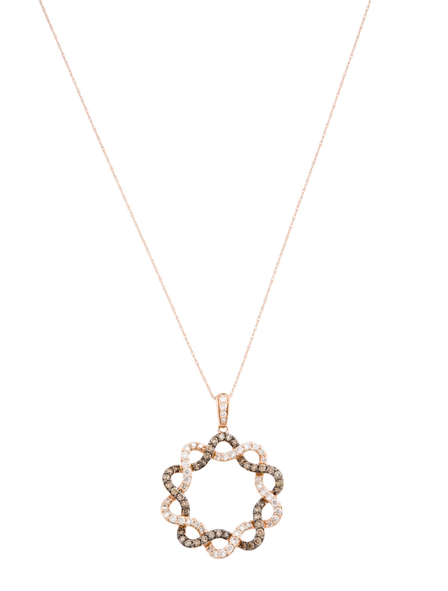 Le Vian 14K Diamond Open Circle Pendant Necklace