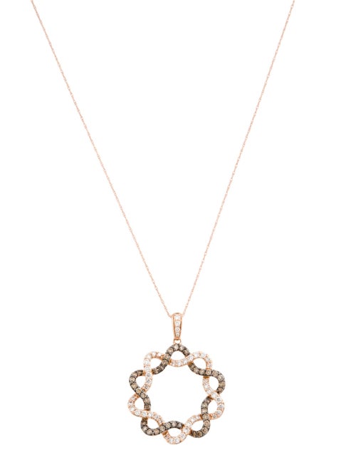 Le Vian 14K Diamond Open Circle Pendant Necklace