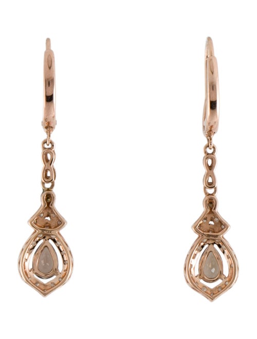 Le Vian 14K Smoky Quartz & Diamond Drop Earrings
