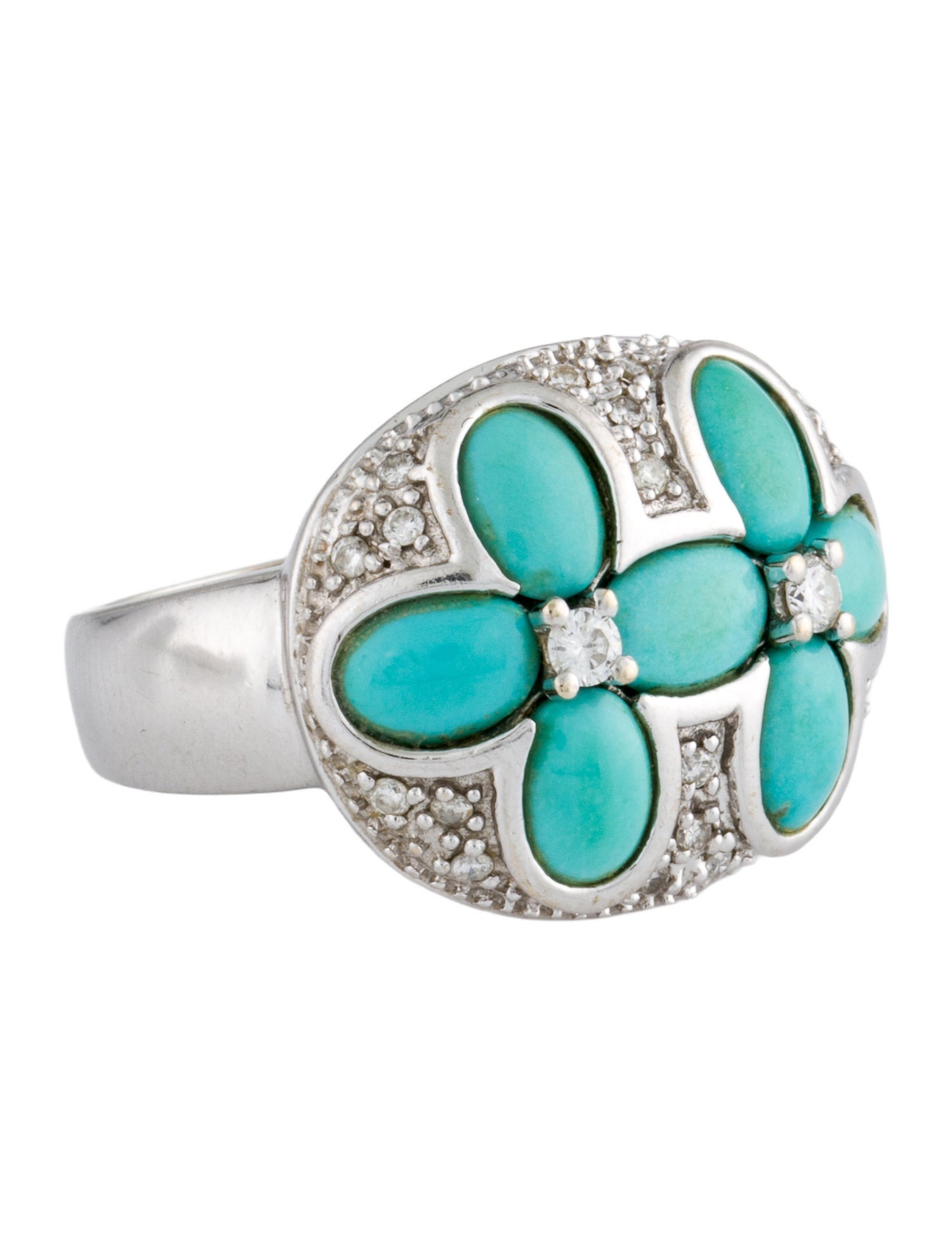 Le Vian 14K Turquoise & Diamond Cocktail Ring