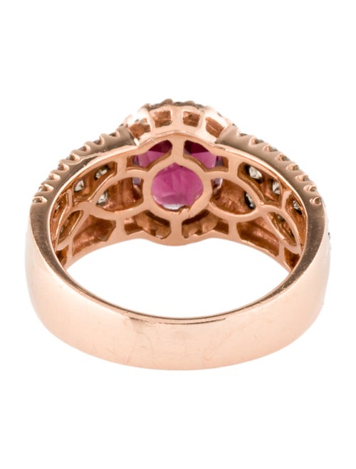 Le Vian 14K 2.16ct Rhodolite and Diamond Cocktail Ring