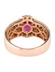 Le Vian 14K 2.16ct Rhodolite and Diamond Cocktail Ring