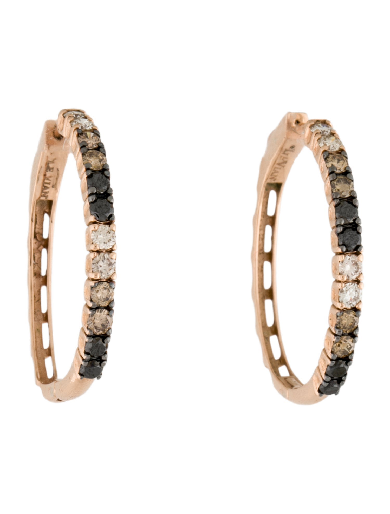 Le Vian 14K Diamond Hoop Earrings