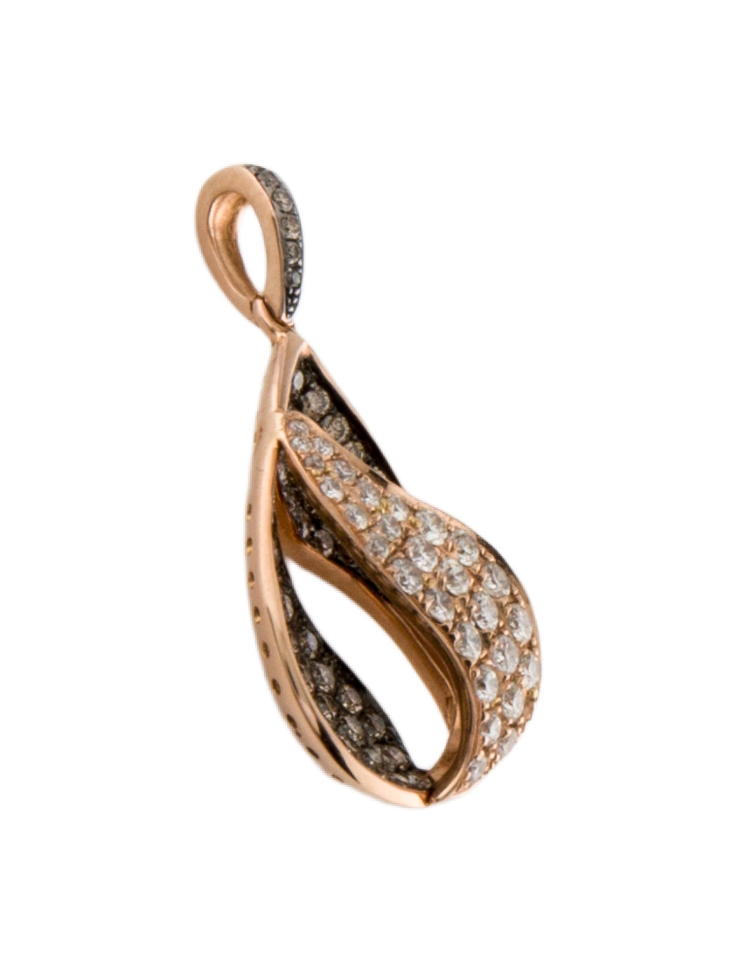 Le Vian 14K Diamond Teardrop Swirl Pendant