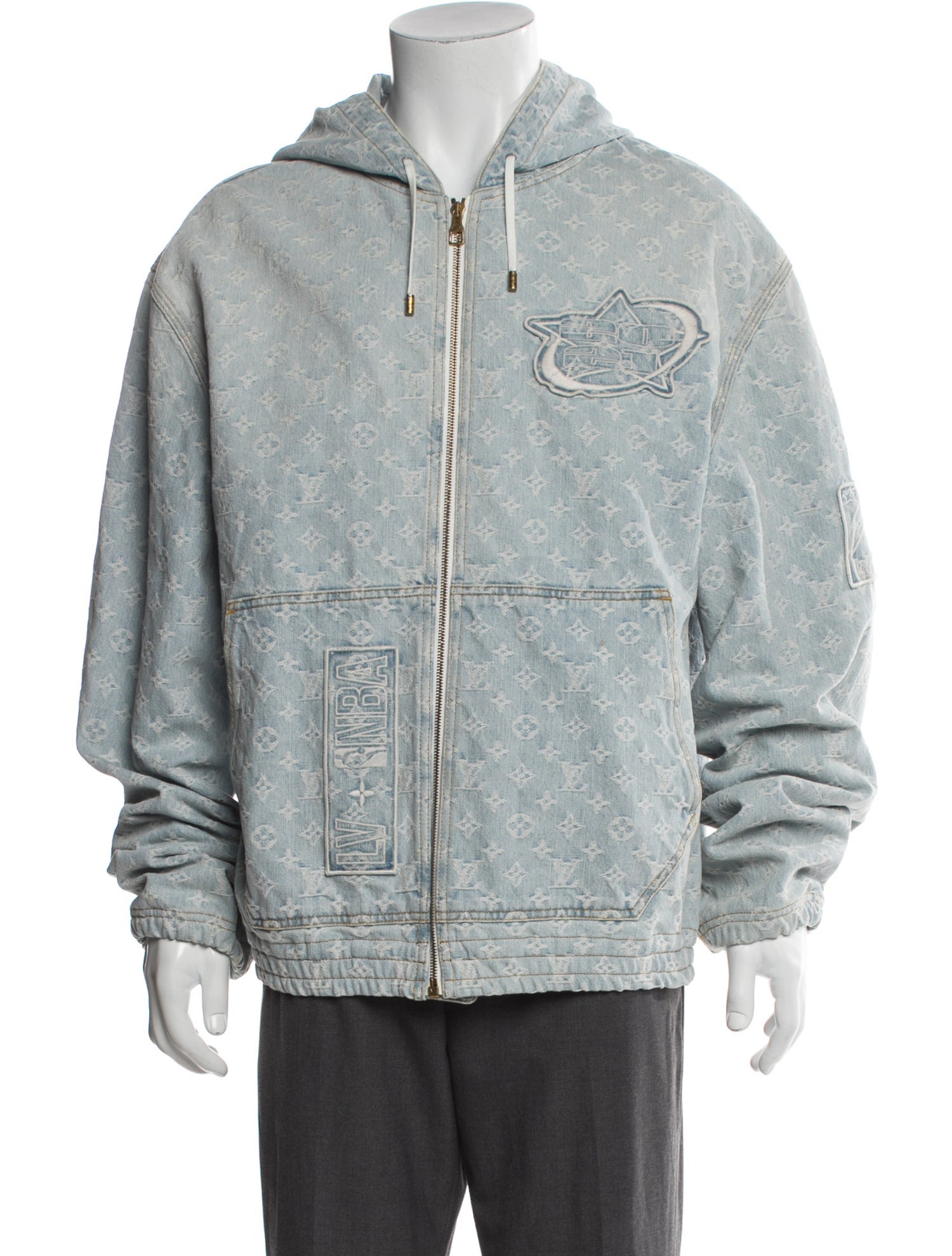 Louis Vuitton x NBA 2021 Monogram Denim Jacket Denim Jacket