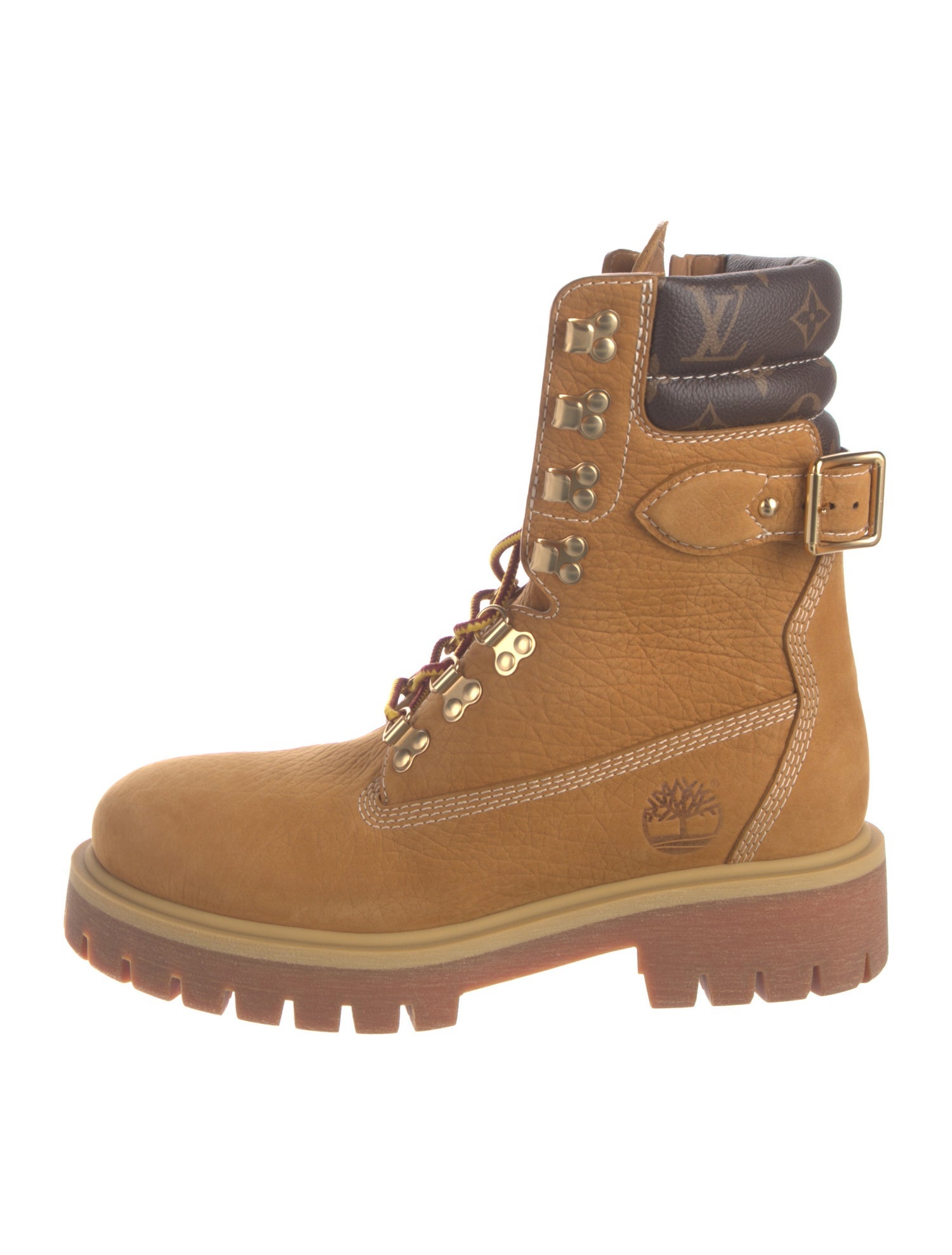 Louis Vuitton x Timberland 2024 Suede Lace-Up Boots