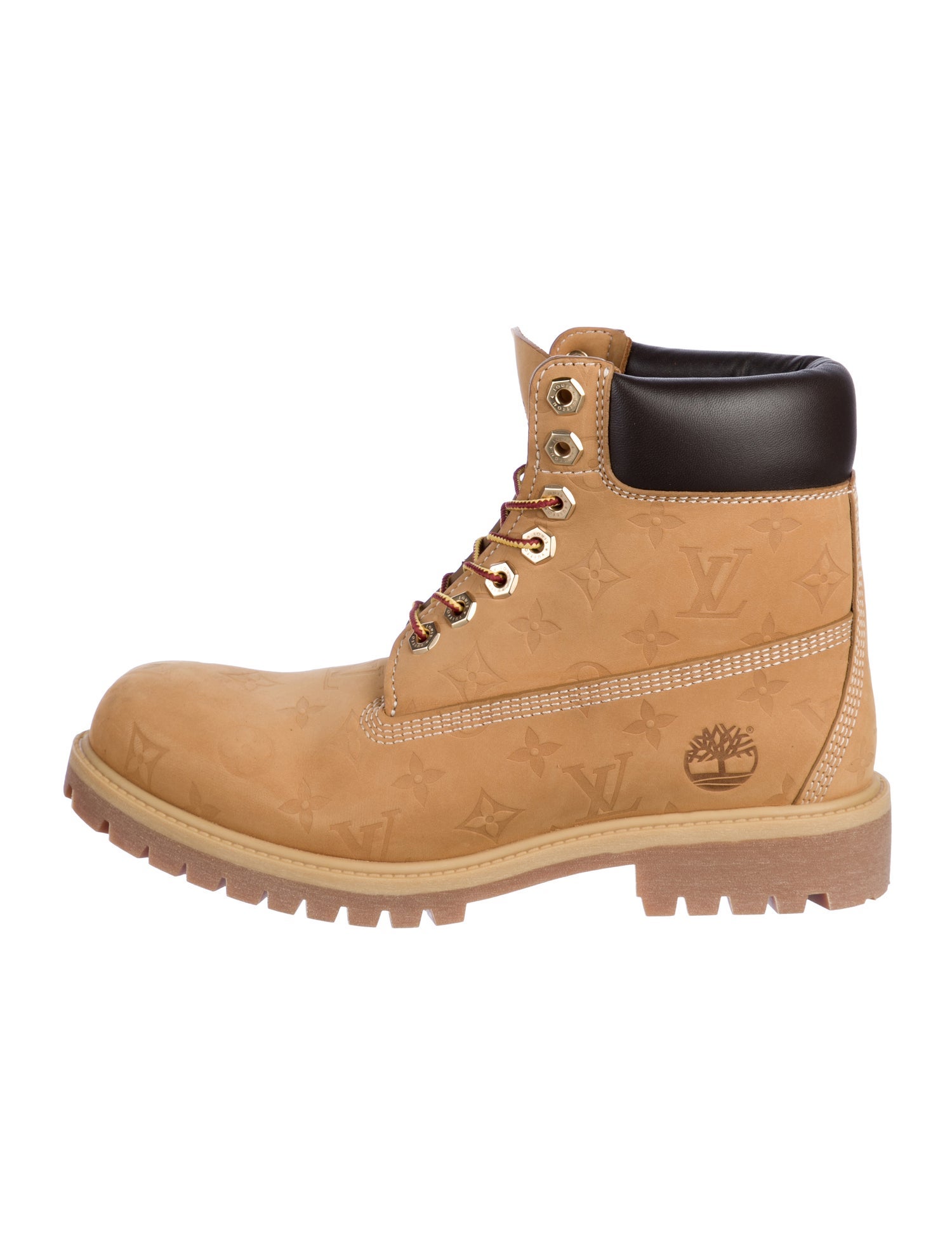 Louis Vuitton x Timberland 2024 LV Monogram Combat Boots