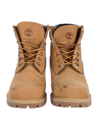 Louis Vuitton x Timberland 2024 LV Monogram Combat Boots