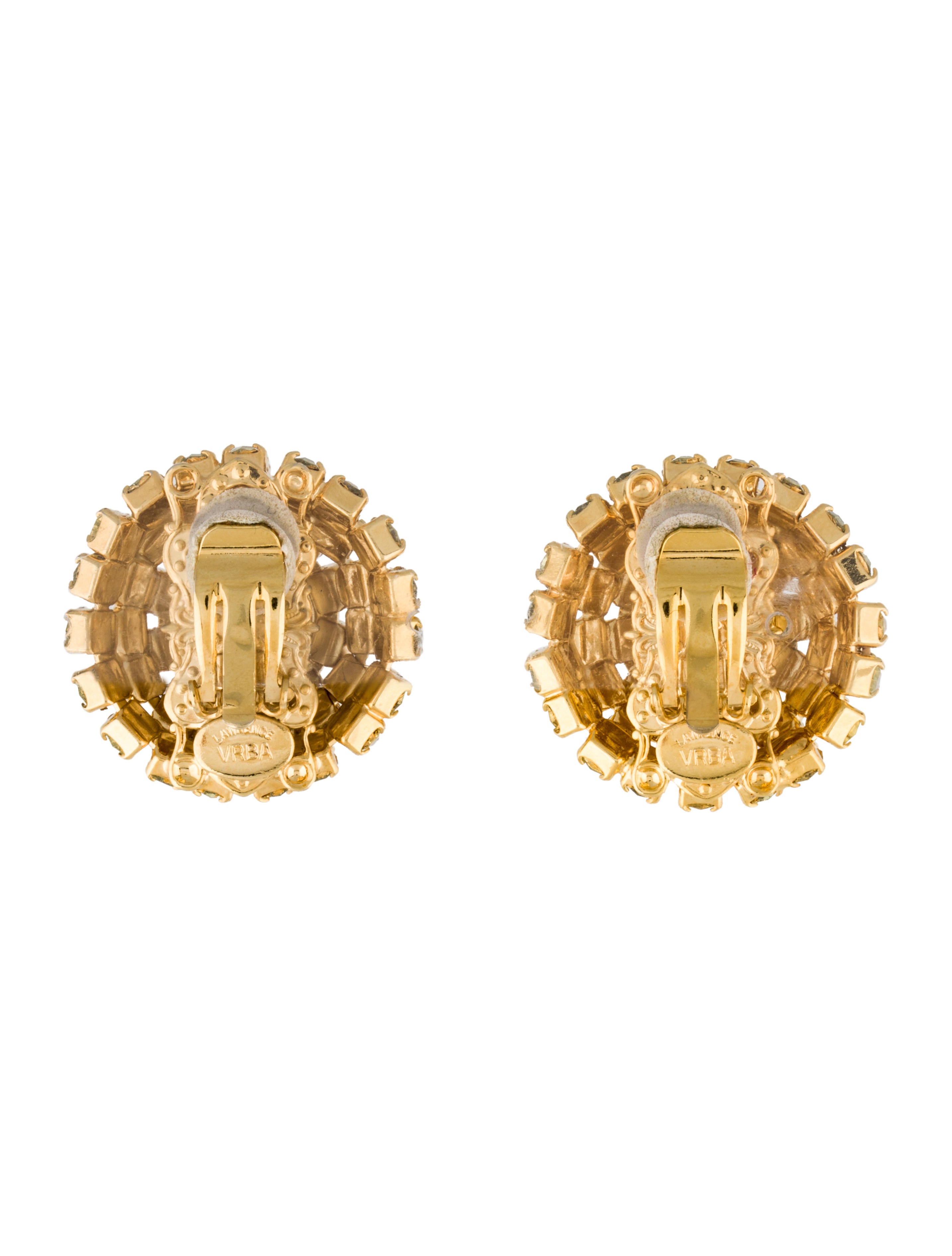 Lawrence Vrba Crystal Dome ClipOn Earrings Earrings LWBRB20003