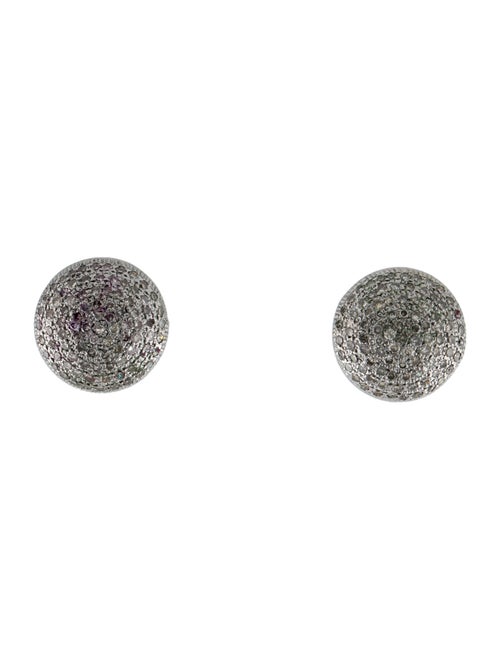 Sheryl Lowe Diamond Domed Stud Earrings