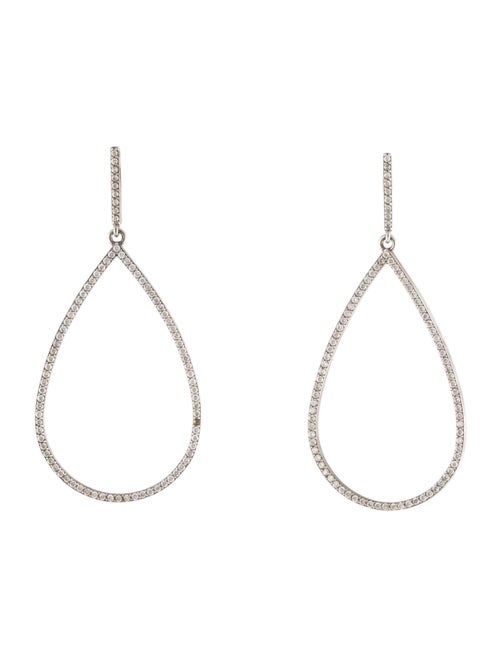 Sheryl Lowe Diamond Open Teardrop Earrings