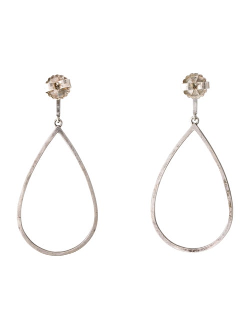 Sheryl Lowe Diamond Open Teardrop Earrings